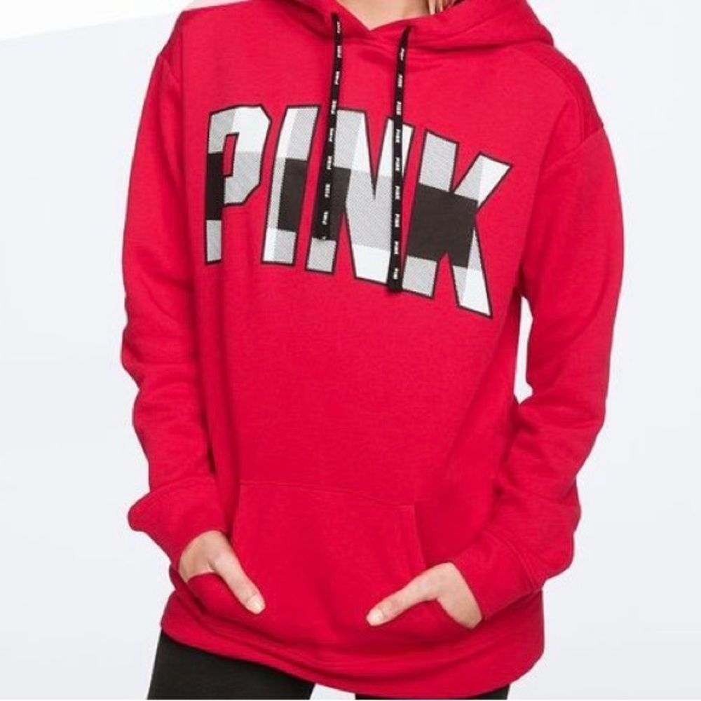 PINK Victoria's Secret Bold Red Hoodie